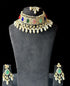 Uncut Polki Kundan Choker - Multicolour